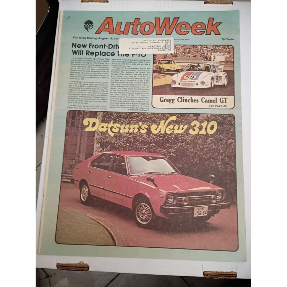 AutoWeek Magazine - August 18, 1978
